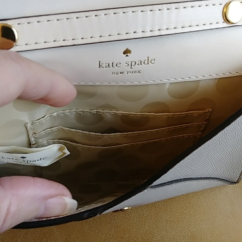 Kate Spade genuine leather crossbody bag envelope purse - Picture 10 of 11